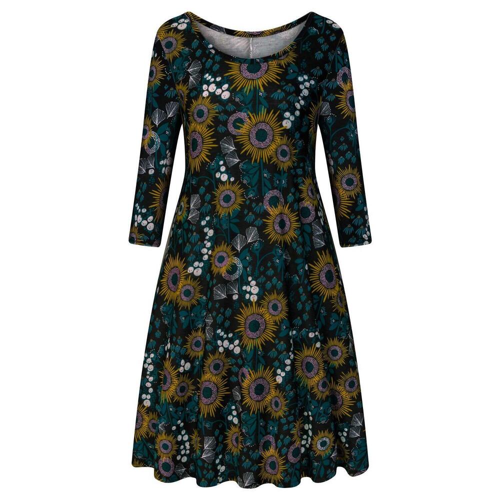 3903 Tunic Dresses with Pockets, Baggy Fall Maternity Dress Basic Half